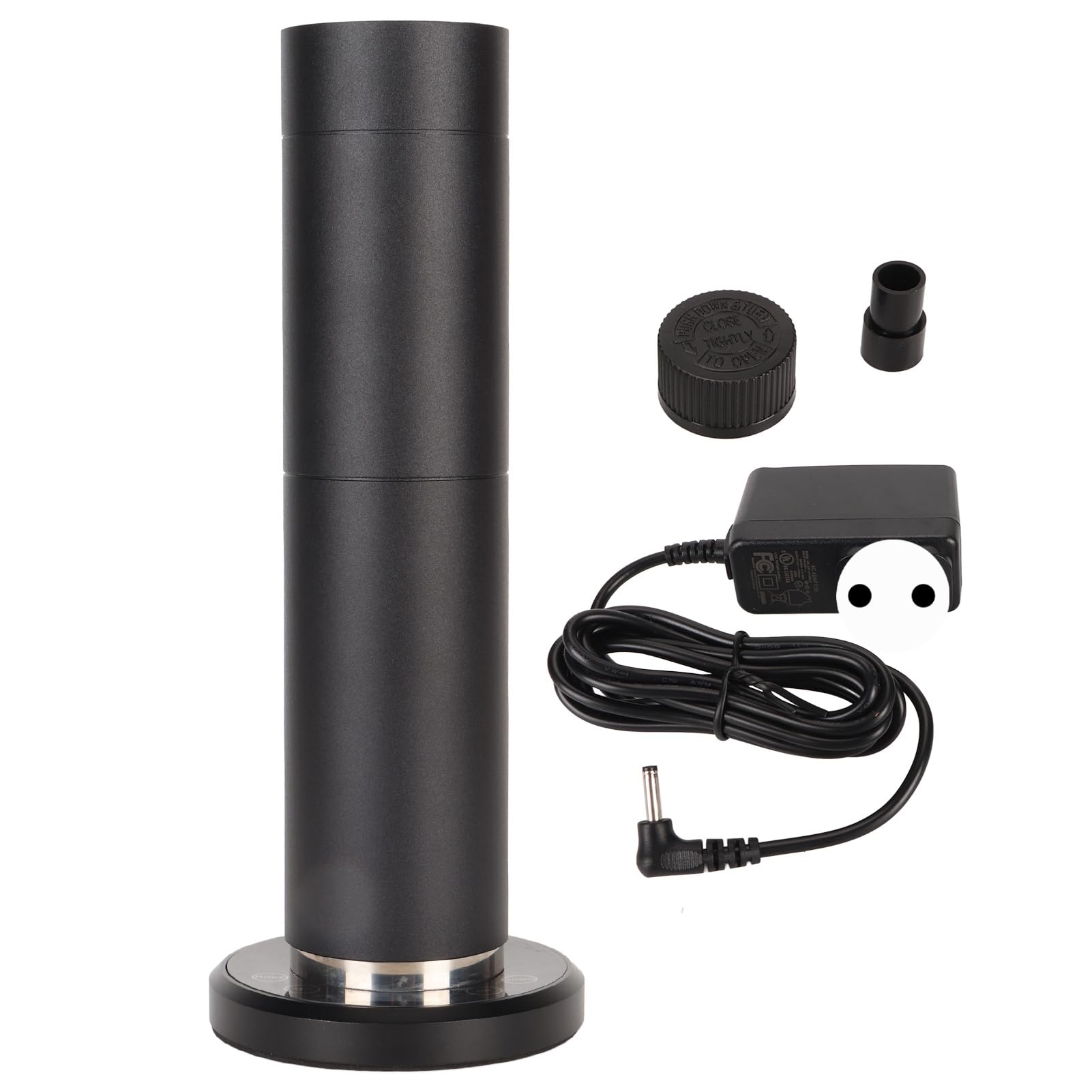 Máquina de Aire aromática Inteligente Bluetooth de 120 ml, difusor de Aceite Esencial con Control táctil, Cobertura de 200 m³, Carcasa arenada de aleación de Aluminio, para (Negra)