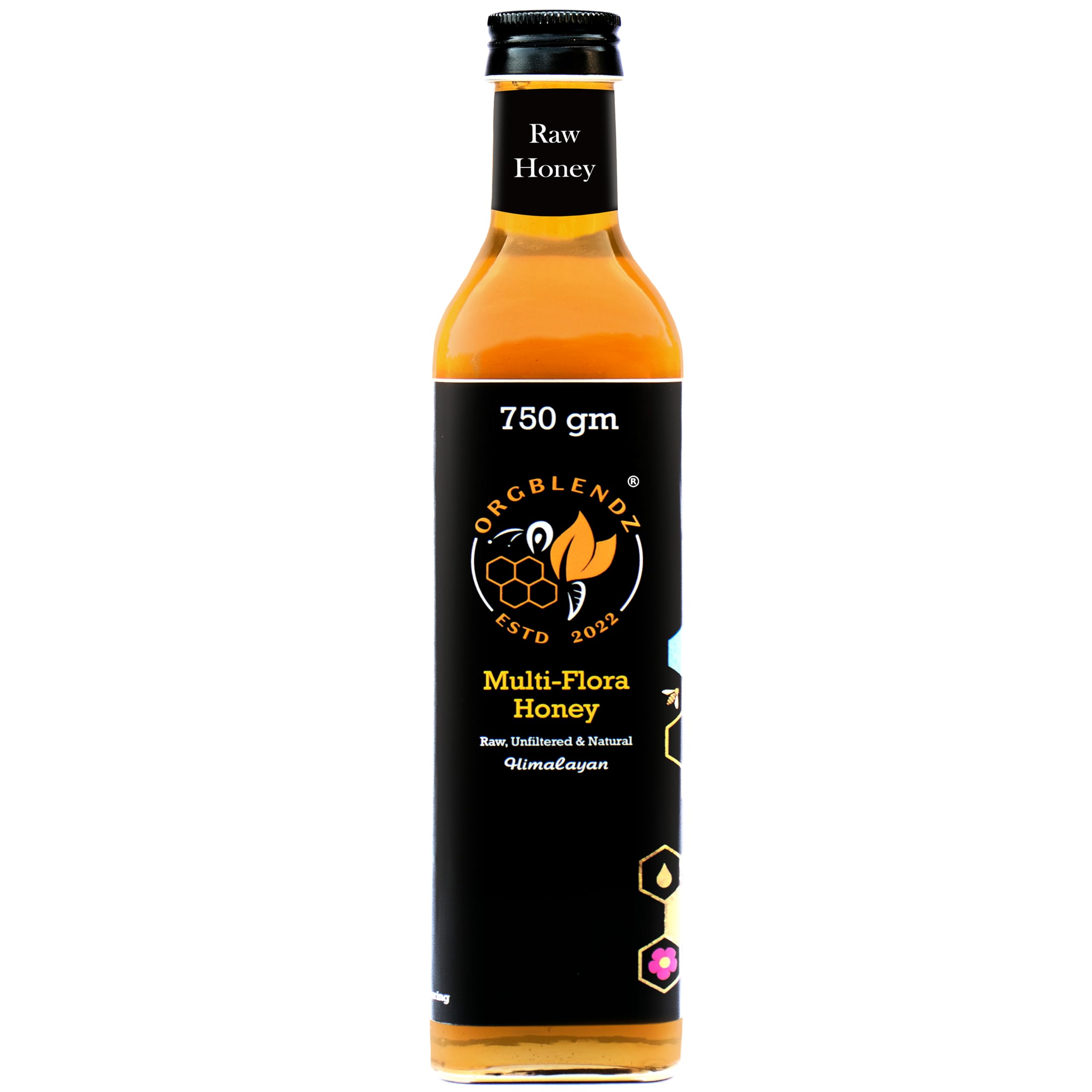 ORGBLENDZ-Certified Organic Raw unprocessed Wild Himalayan Multiflora Honey,Unrefined,Non Pasteurized,Lab Tested Sugarfree,antioxidants| Honey in Fresh|Chemical Free, No Adulteration (750 GM) (B0CYT8HVKB) Amazon Price History, Amazon Price Tracker