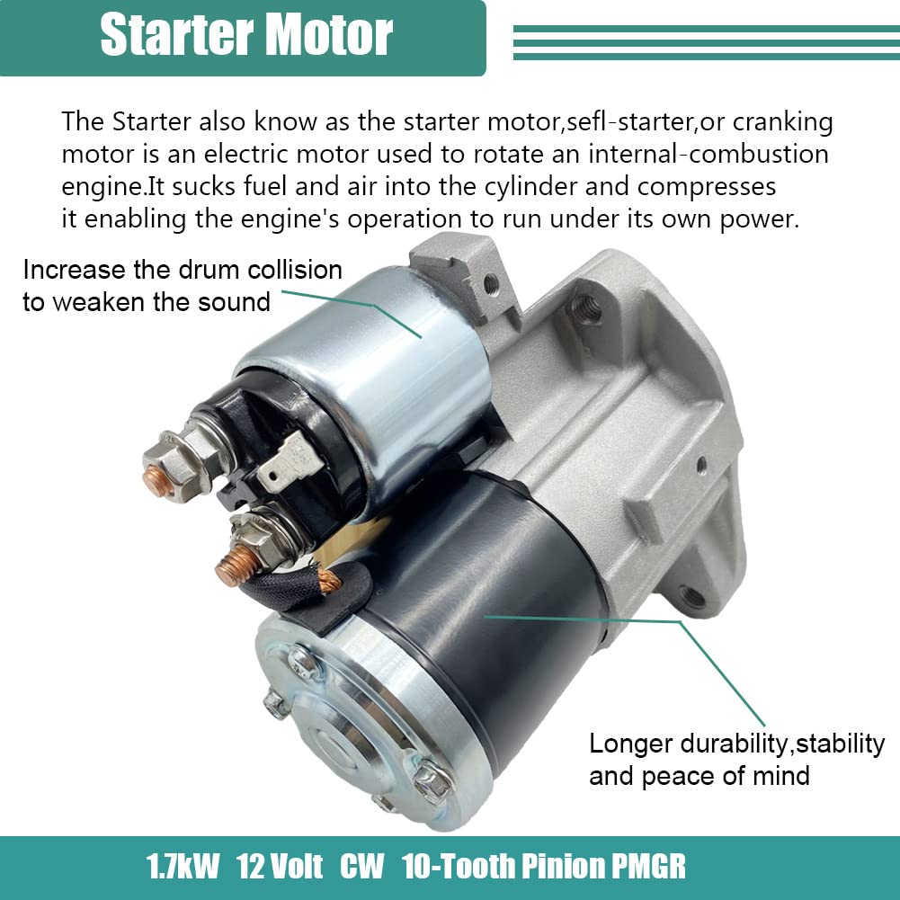 Aftermarket Replacement Starter Motor 12v 1.7Kw 11T CW 129608-77010 - View #2