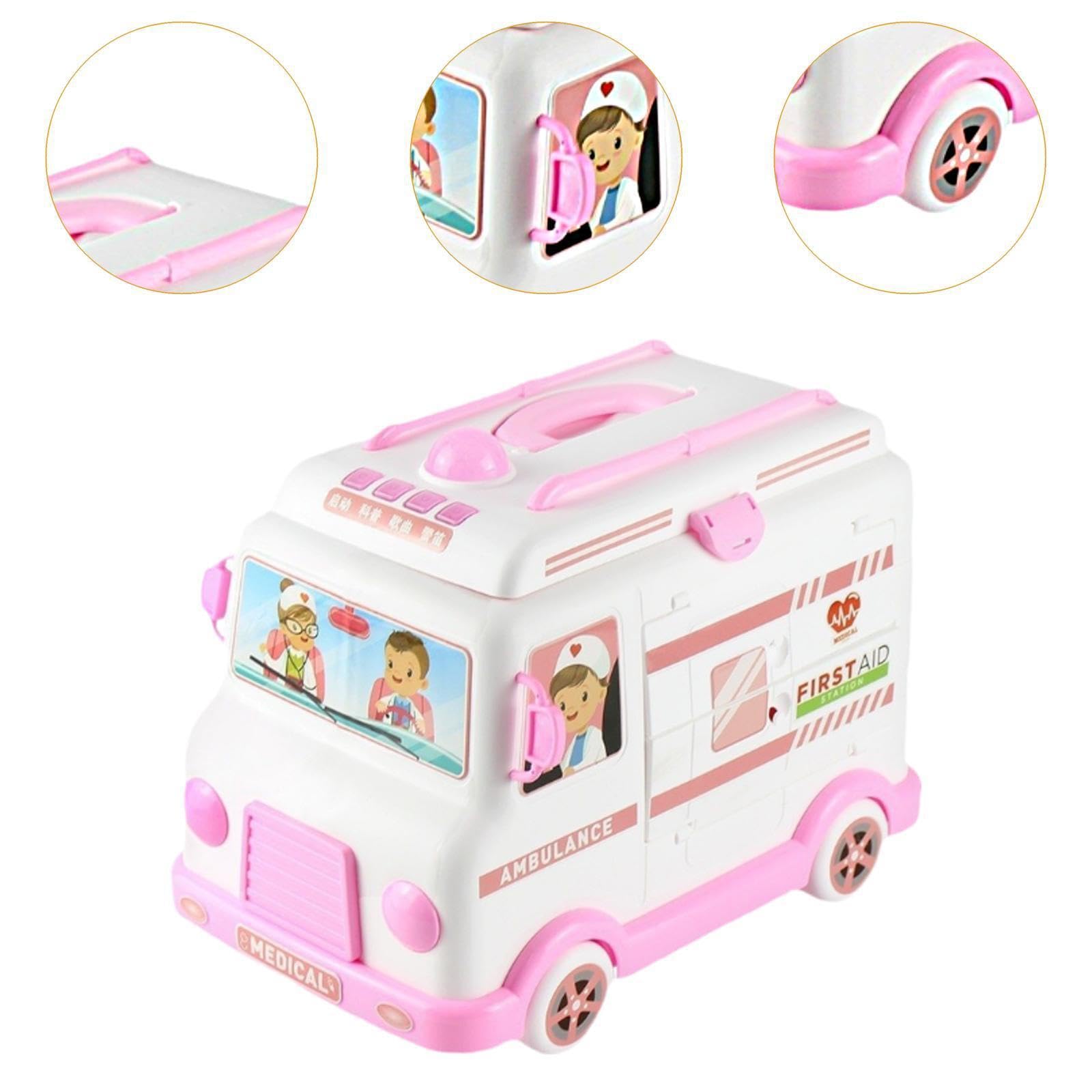 Juego de Juguetes Completo con Herramientas de Doctor para Juegos de rol, Incluyendo un Divertido camión Ambulancia para niños, Experiencia