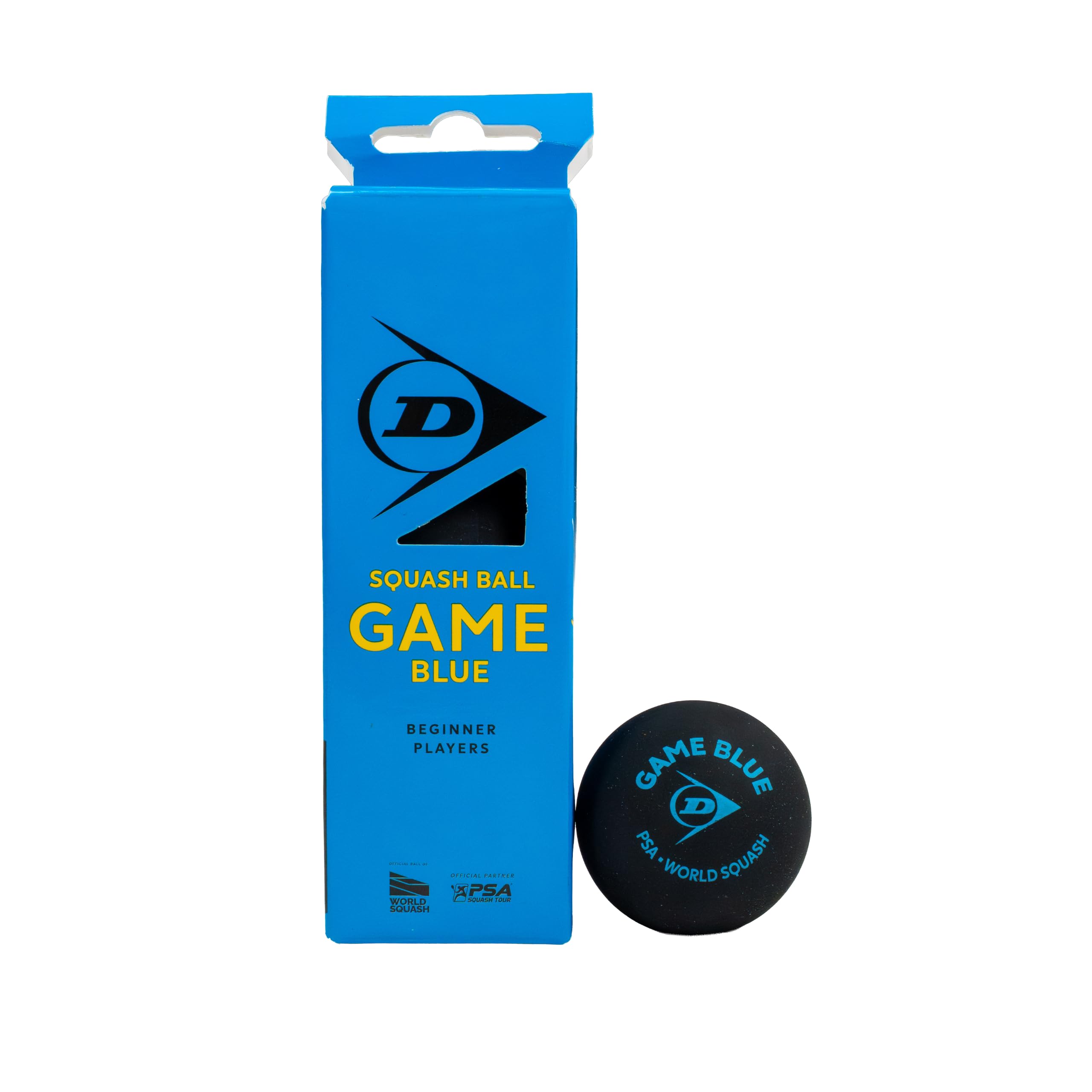 Dunlop Squash Balls Game Blue, Blue Dot, 3 Balls