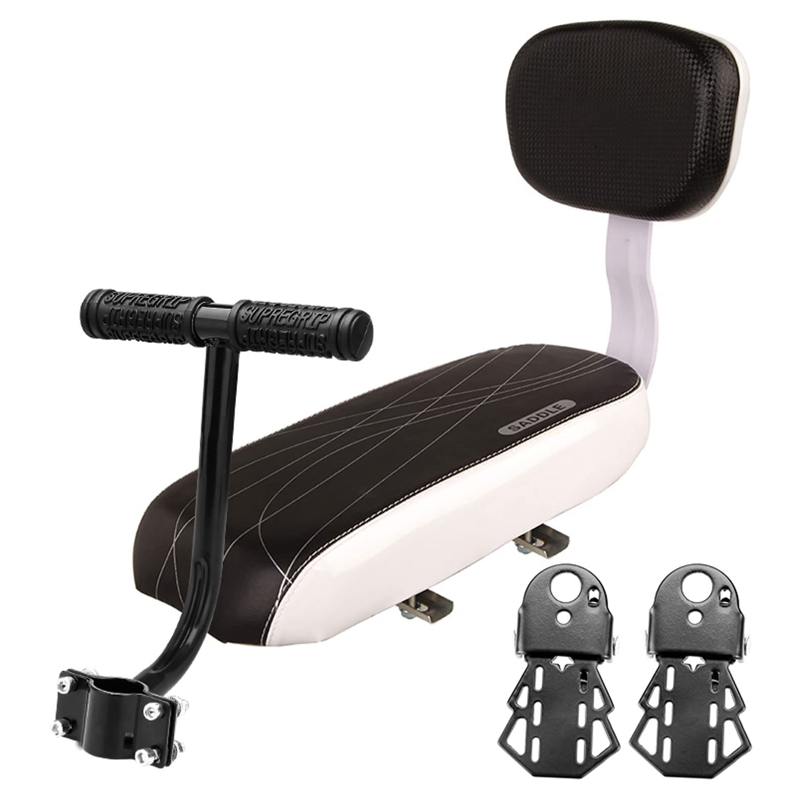 Bike Back Seat Cushion, Bicycle Back Seat Handle, Kid Child Safety Carrier Bicycle Baby Seat And Handle Set