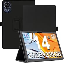 Case Cover for TECLAST T70/ Byxsb G140L/ Logico Tab XXL 14/ MAXLEGEN M14/ URAO 140L Tablet 14 Inches, PU Leather Protective Case Cover with Safety Strap and Magnet