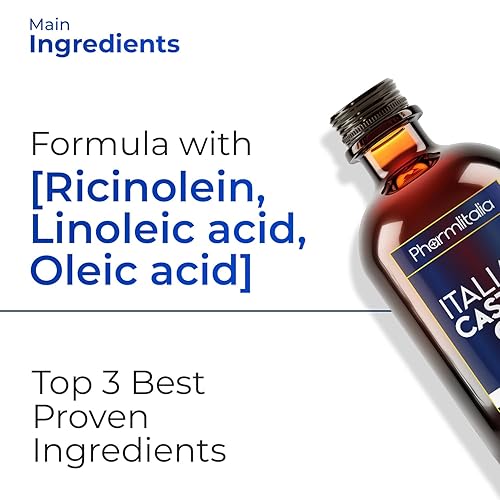 Miniatura 8 de Aceite de ricino orgánico prensado en frío sin refinar, aceite de ricino dorado orgánico para cara, cuero cabelludo, pestañas, cuidado de la piel y