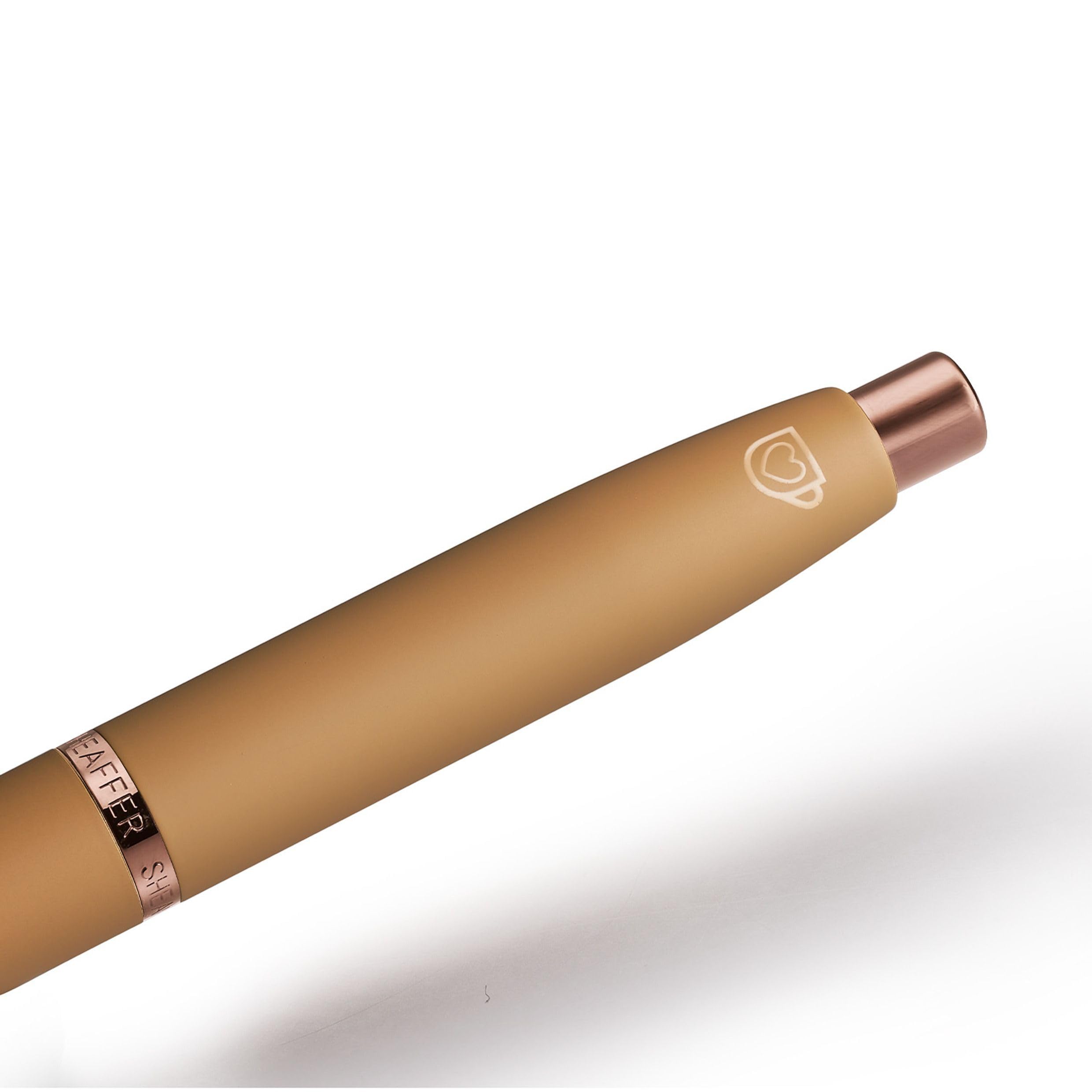 Sheaffer VFM Kugelschreiber 9428 Coffee Edition Braun Matt – Premium-Kugelschreiber mit PVD-Applikationen, Druckmechanik, nachfüllbar, inkl. Geschenkbox, eleganter Schreibstift