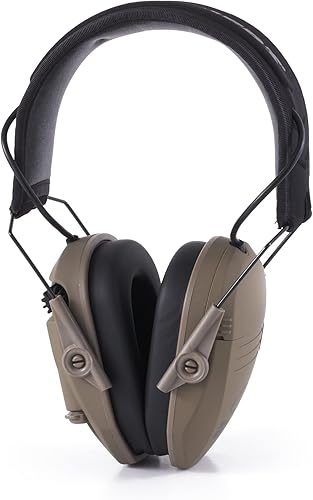 Vista 57 de Walker's Razor Slim Shooter Electronic Hunting Orejeras de protección auditiva plegables Razor Slim Verde Patriot,Flat Dark Earth,Tierra oscura