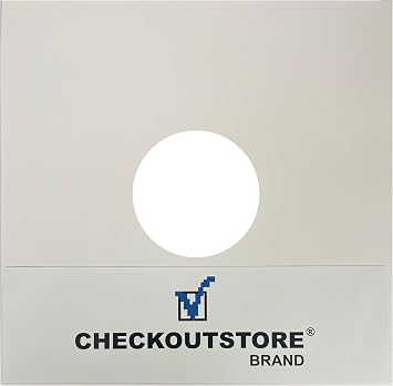 100 CheckOutStore Cardboard Jackets Album Cover/w Hole for 12" LP Vinyl 33 RPM Records