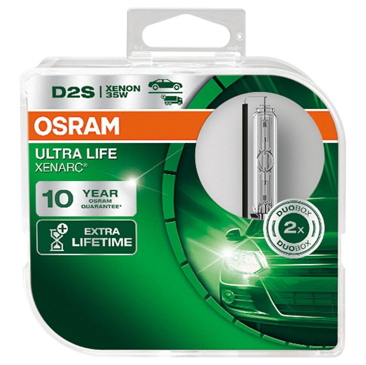 OSRAM XENARC ULTRA LIFE D2S HID Xenon discharge bulb, discharge lamp, 66240ULT-HCB, duobox (2 units)