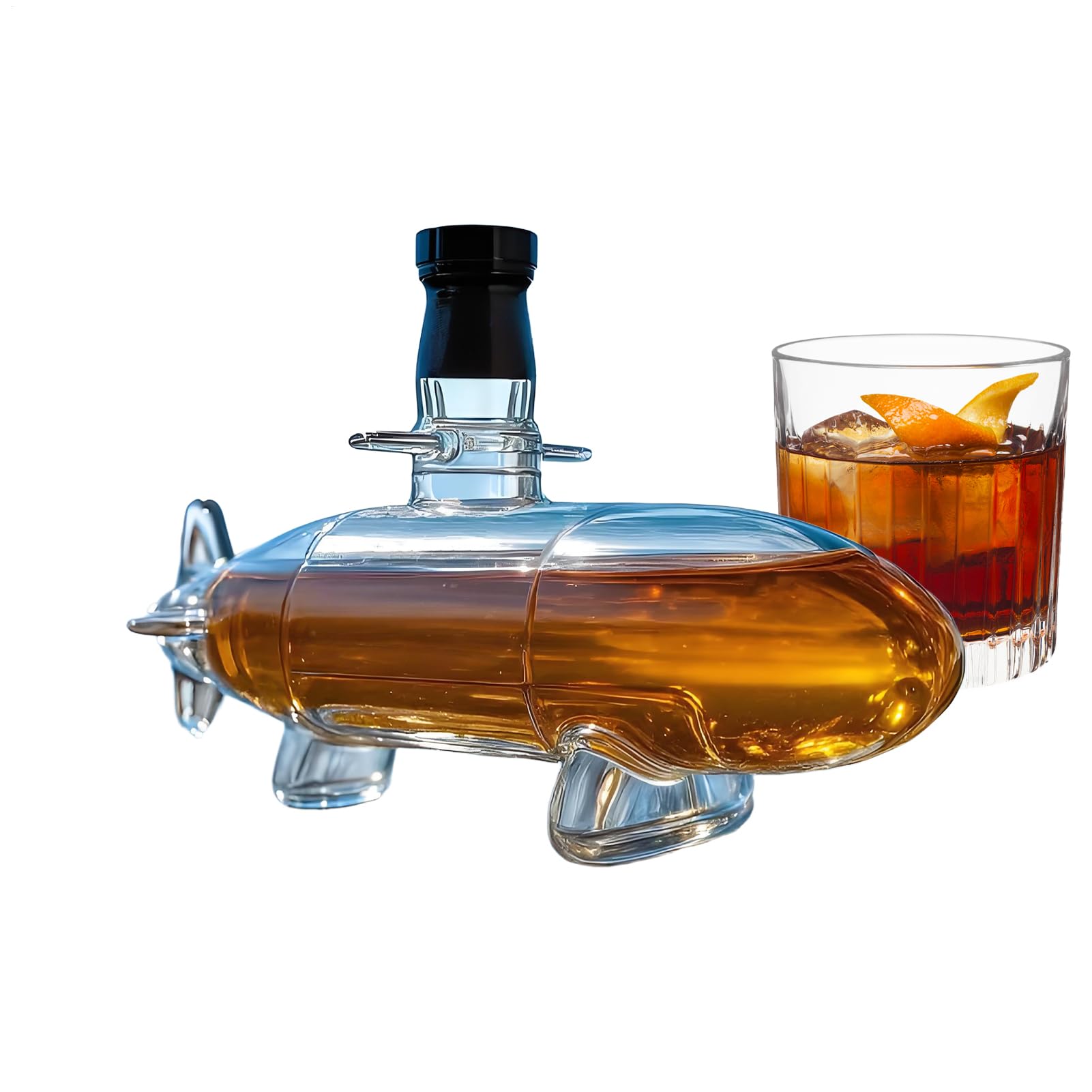 Carafe décorative à whisky en forme de sous-marin, flacon d'exception