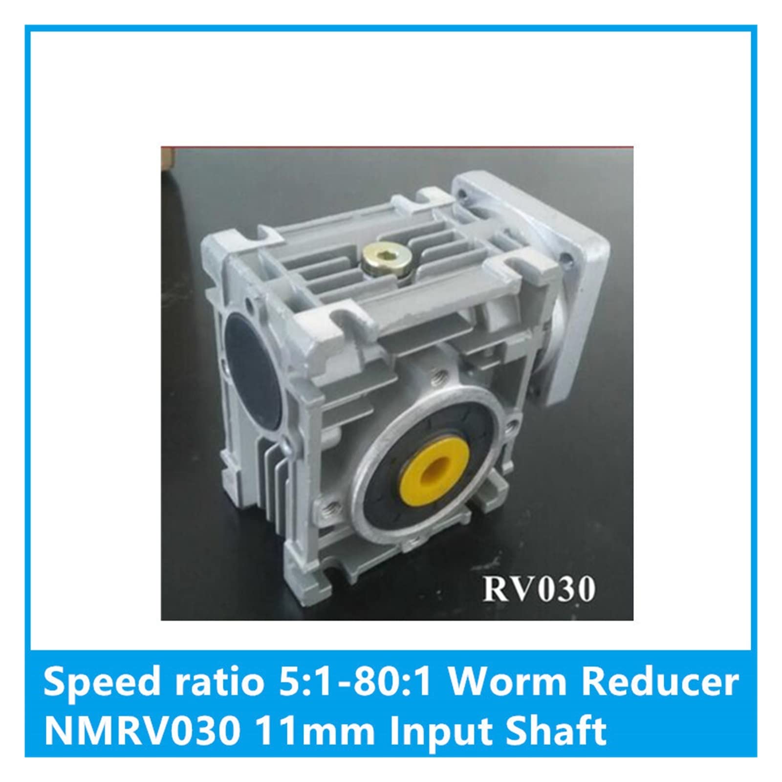 5: 1-80: 1 Riduttore a Vite Senza fine NMRV030 Albero di Ingresso da 11 mm RV030 Riduttore di velocità del Cambio a Vite Senza fine for Motore NEMA 23 (Size : Ratio 15 to 1)