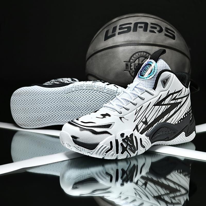 Zapatillas de Baloncesto Alto Unisex Acolchadas, Entrenamiento Casual