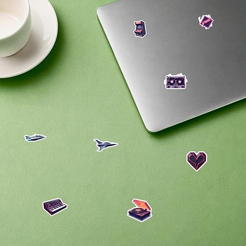 Miniatura 2 de 50 calcomanías de robot futurista retro con tecnología Cyberpunk, calcomanías de papelería de juguete, paquete de calcomanías vintage para teléfono,