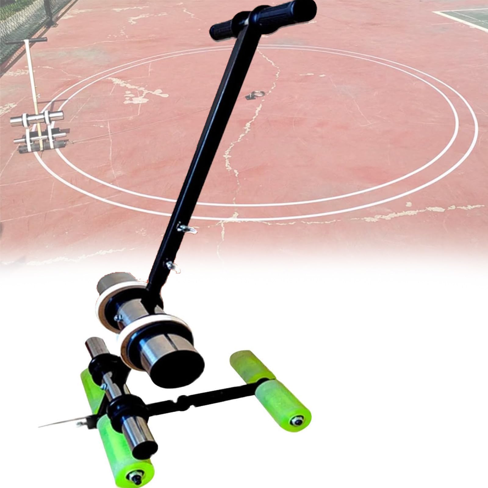 asdchZen School Basketball Court Business District Tape Machine Marking Cordon,Paint Tape Pasting Machine For Wall Packing Floor Warehouse Gym,With Drawing Circle Kit