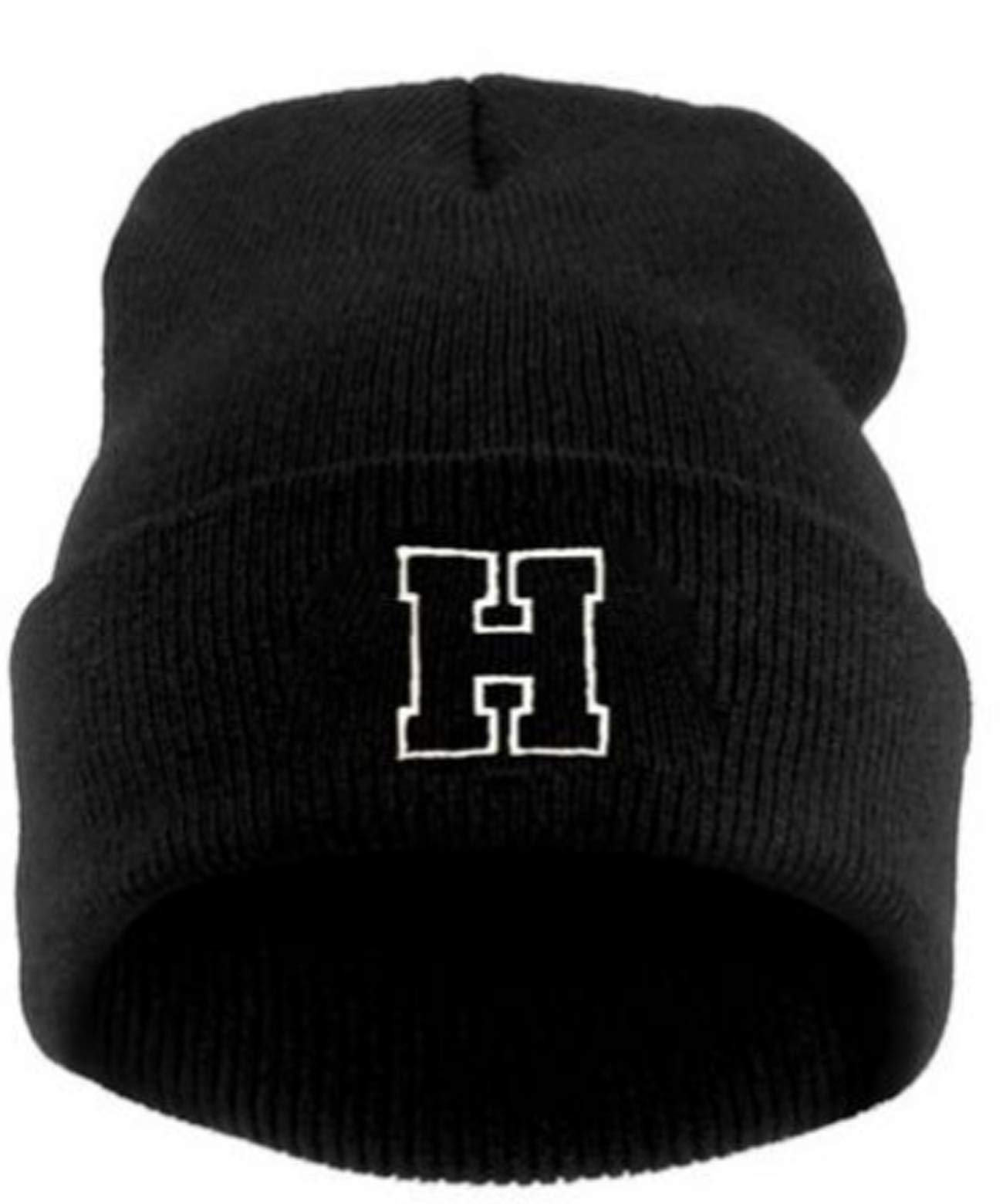 MFAZ Morefaz Ltd Kids Winter Beanie Hat Boy Girl Cap Worm Hats Children School Youth Sport Alphabet A-Z (H)