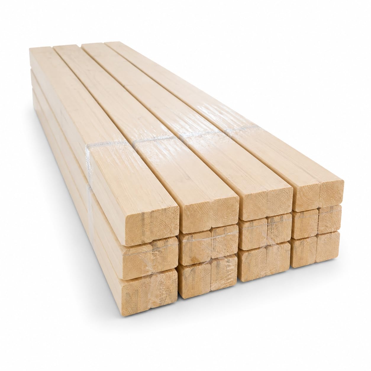 Pack 10 listones de madera de abeto 30x70x2400 mm | Resistentes, versátiles y fáciles de cortar e instalar.