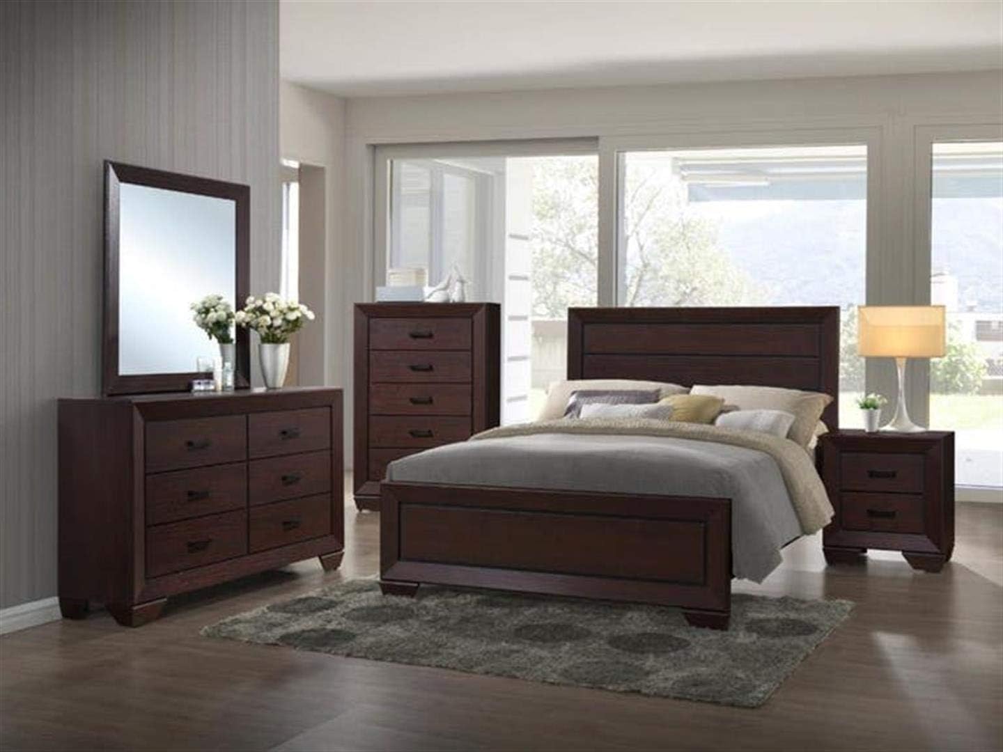 Coaster Furniture Dresser Fenbrook Rectangular Mirror Dark Cocoa 204394