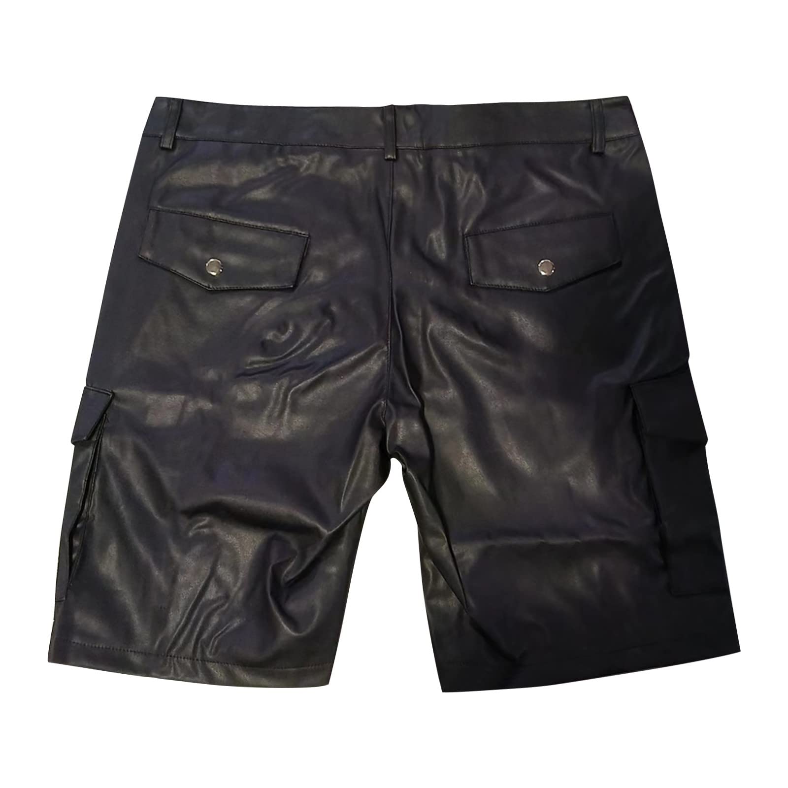 Generisch Pantalon en latex pour homme - Clubwear - Sexy - Legging en latex - Effet mouillé - Pour homme - Aspect vernis - Short en cuir brillant - Pour entraînement, gym, danse
