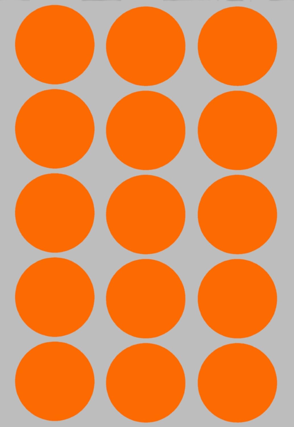 Royal Green Round Sticker Labels 30mm Colored Dot Stickers in Neon