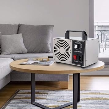 Ozone Generator 32000 mg/h Industrial Air Purifier High Capacity Ozone Machine with 60 Min Timer for 300 ㎡ Room, Smoke, Pet, Farm, Kitchen Odor Removal (Silver)