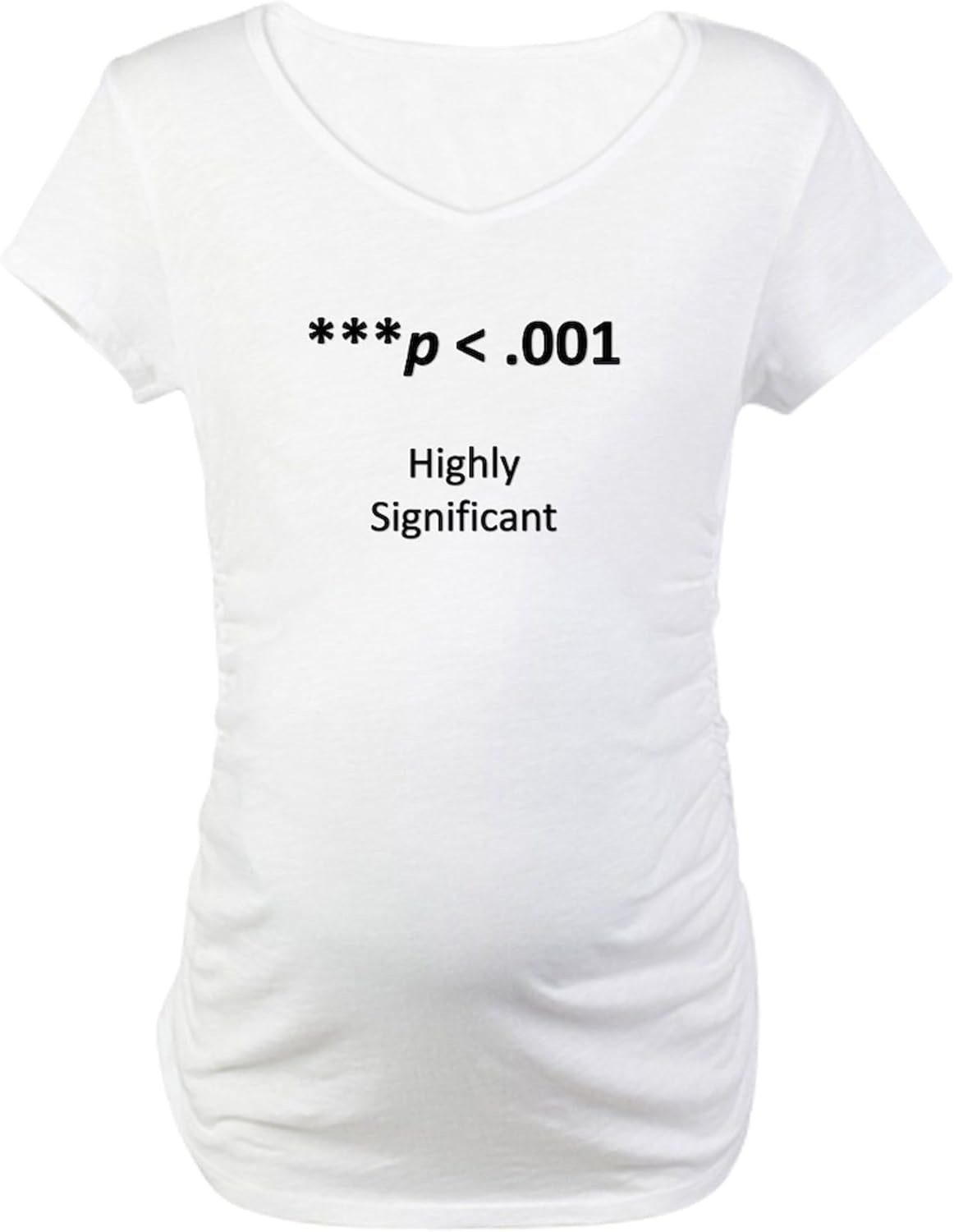 CafePress Highly Significant Maternity T Shirt Women's Maternity Ruched Side T-Shirt