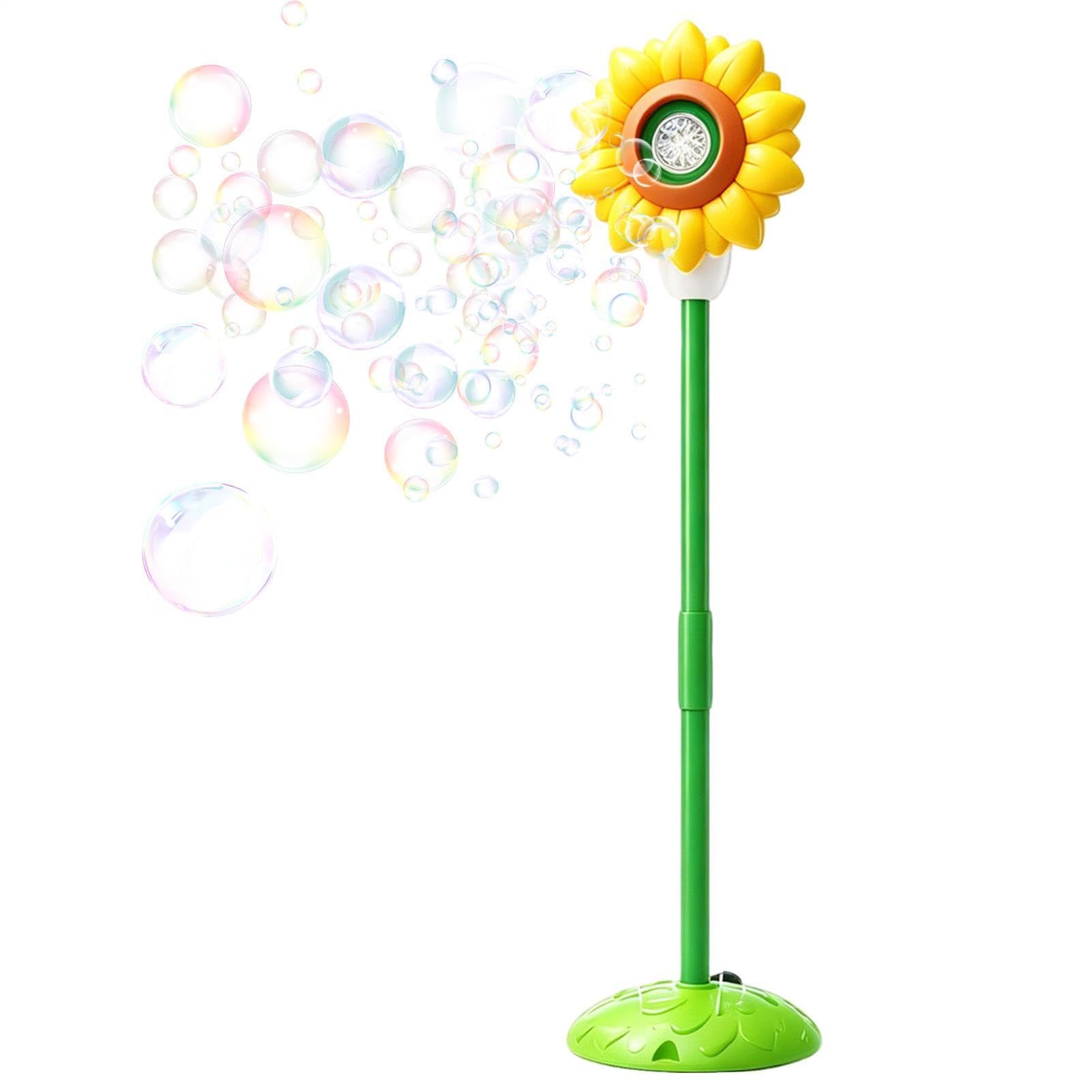 Macchina per bolle con stativo Lampione girasole da esterno musicale | Macchina automatica soffiabole con spruzzatore d'acqua Per Feste In Giardino, Prato, Matrimoni E Terrazzo