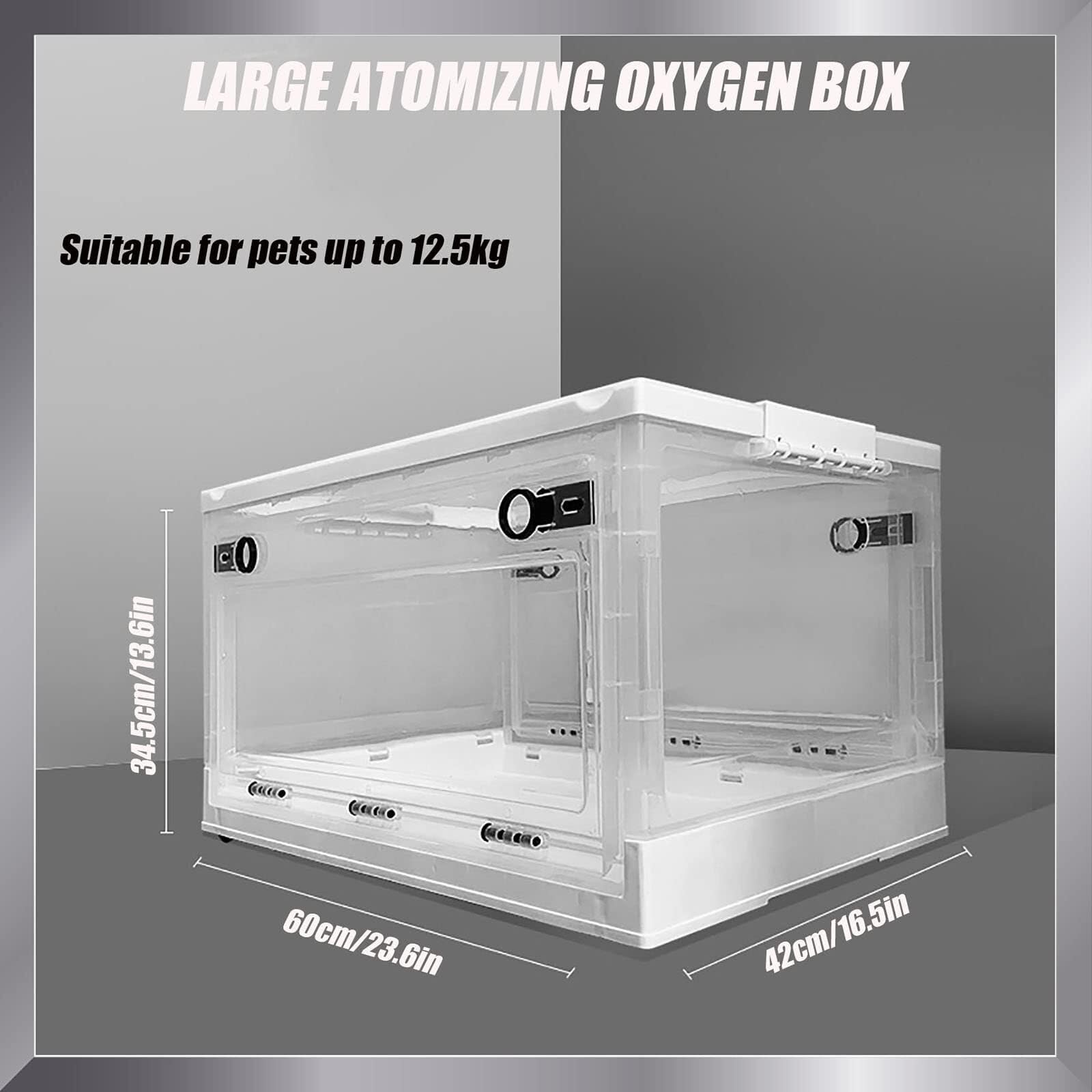 Caja de nebulización para cachorros, incubadora de atomización para mascotas, caja de terapia de oxígeno para perros y gatos, caja de nebulización para gatitos, incubadora de mascotas para tratamiento