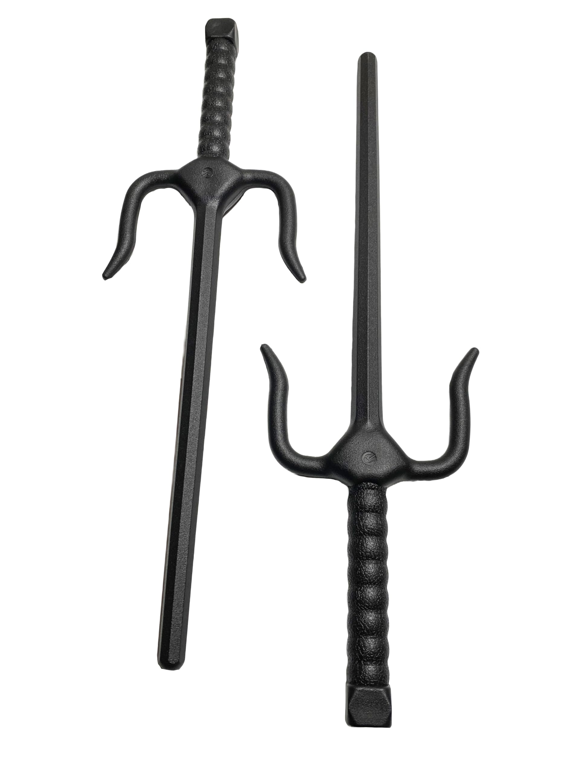 Kunststoff Sai - 49.5 cm schwarz - Octagon Form - Leichte Sai Gabeln (Paar) - Biegsam