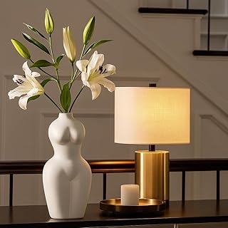 Decorative Torso Vase for Living Room Decor - Contemporary Sculptural Fl...