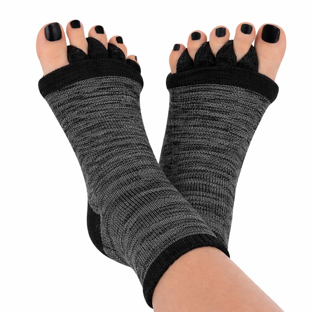 Alignment Socks Cotton - Toe Separator Socks for Improved Foot Alignment - Soft Stretchable Fabric for Daily Comfort - Relaxation, Yoga & Stress Relief-image-18