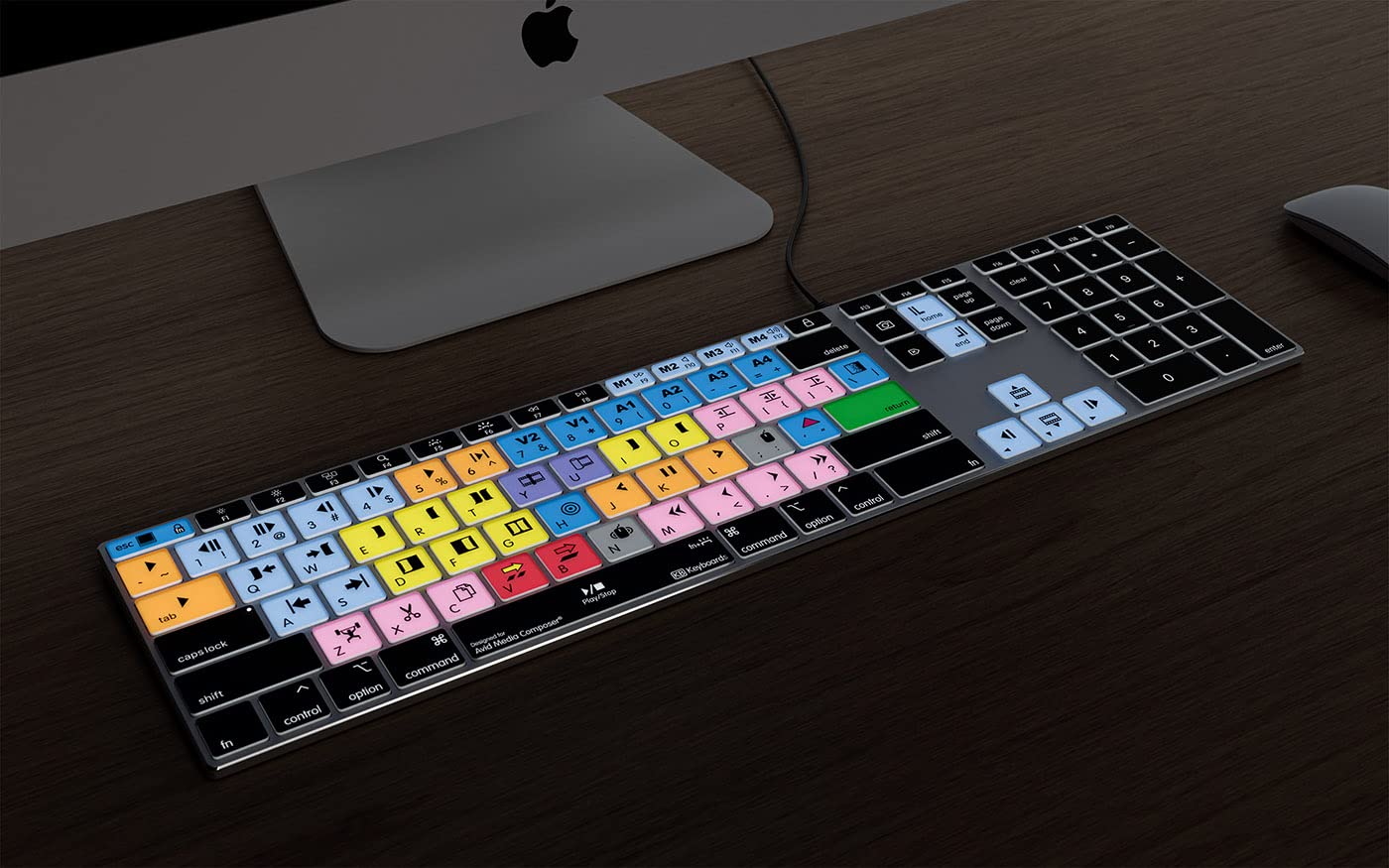 Apple USB Avid専用ショートカット刻印キーボード Amazon | KB Covers Avid Media Composerキーボード | バックライト