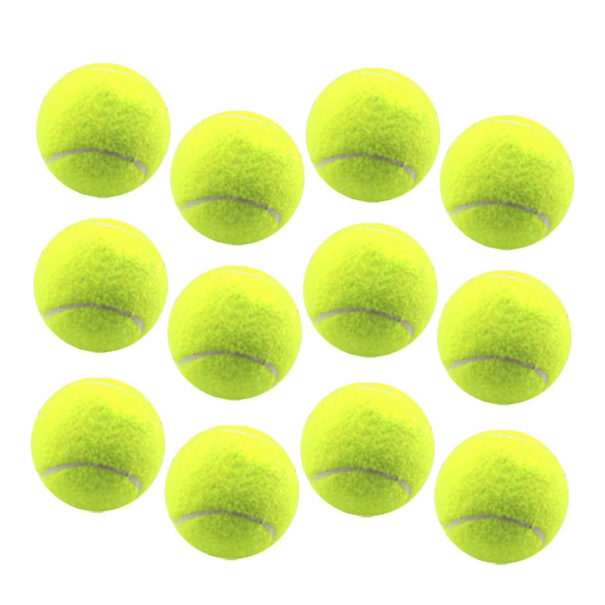 ifundom 12Pcs Training Tennis Balls for Sports Practice for Outdoor Use Compatible with Machines Durable and Comfortable Feel Tennis Accessory for Training Needs