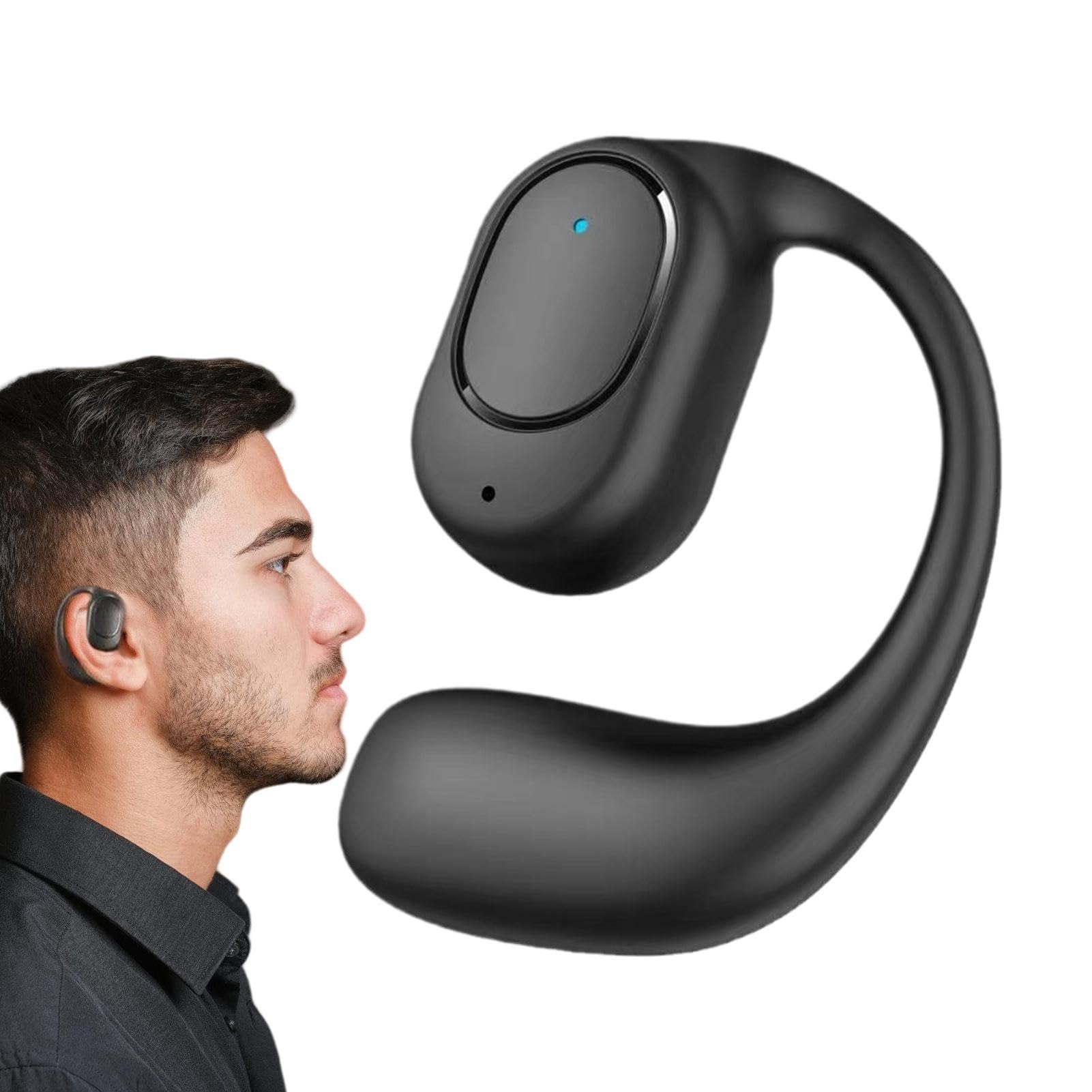 Open Ear Headphones Bluetooth Ear Buds 80Hrs Playtime Wireless Earbuds Earhooks Ipx7 Waterproof Touch Control Air Conduction Sport Headsets Bluetooth - View #6