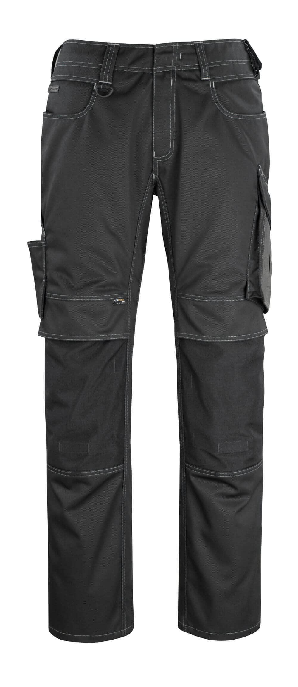 Mascot Erfurt Pantalón «Erlangen», Talla: 82 cm (Pierna)/58 cm (Entrepierna), Negro-Azul Unisex Adulto
