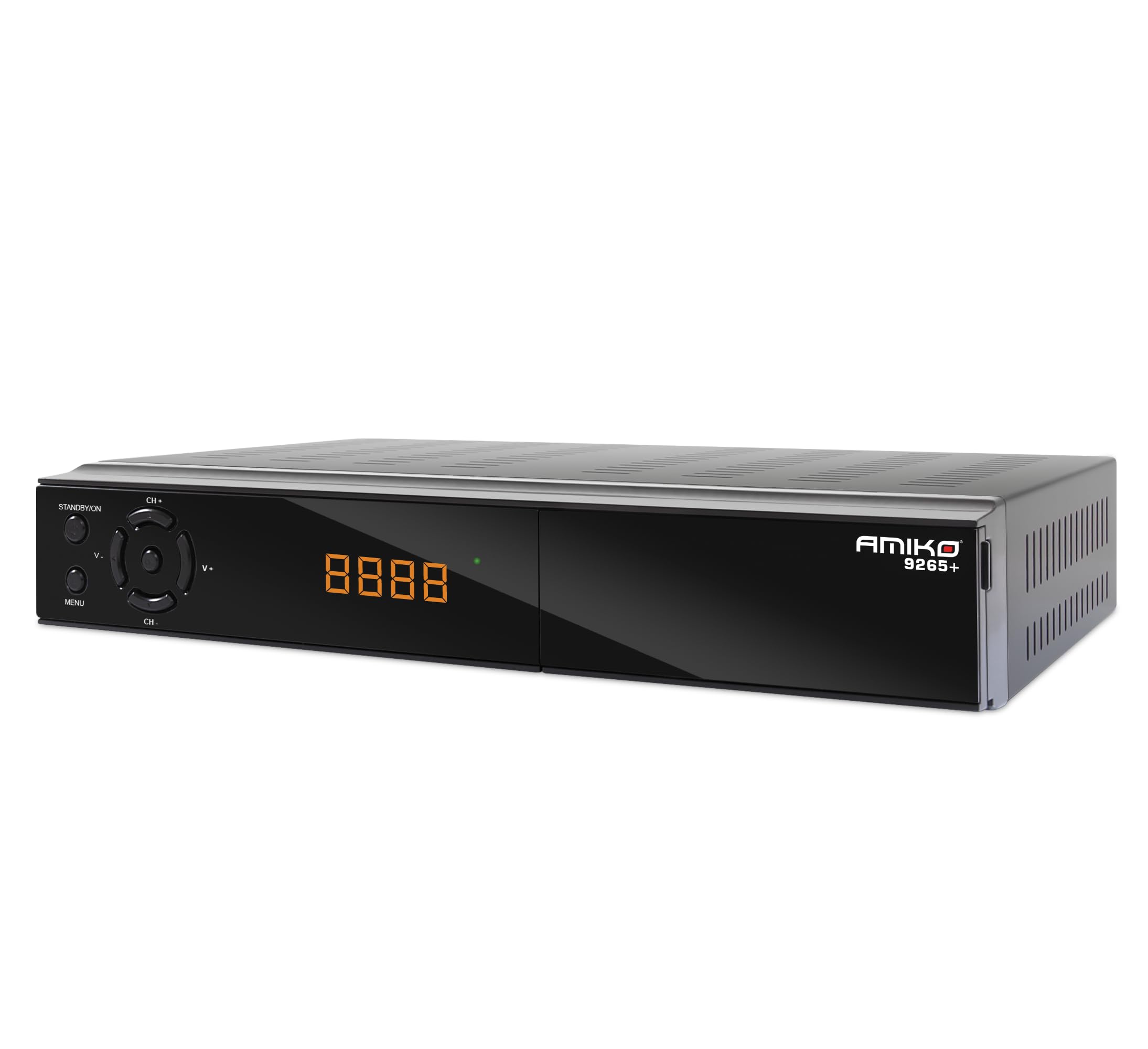 AMIKO 9265+ 4K UHD Combo odbiornik satelitarny i DVB-T2 z funkcją nagrywania PVR, czytnikiem kart, gniazdem CI, do anteny satelitarnej, telewizji kablowej i odbioru DVBT2, kabel H.265 + M@TEC HDMI