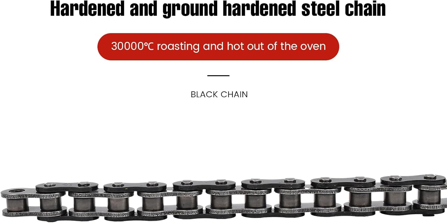 Max Motosports Drive Chain and Sprocket Kit replacement for Honda XR80R 1985-2003 / CRF80F 2004-2013 (Black)