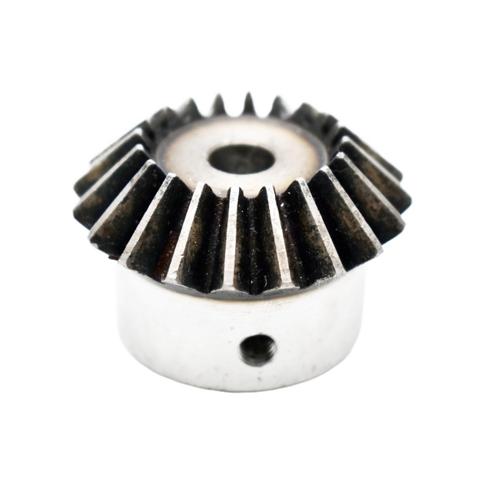 Bevel Gear Pinion Hardware Mechanical 1:1 Bevel Gear 2 Modulus 20 Teeth with Inner Hole 8mm-20mm 90 Degree Drive Commutation Steel Gears Screw Hole M(15mm)