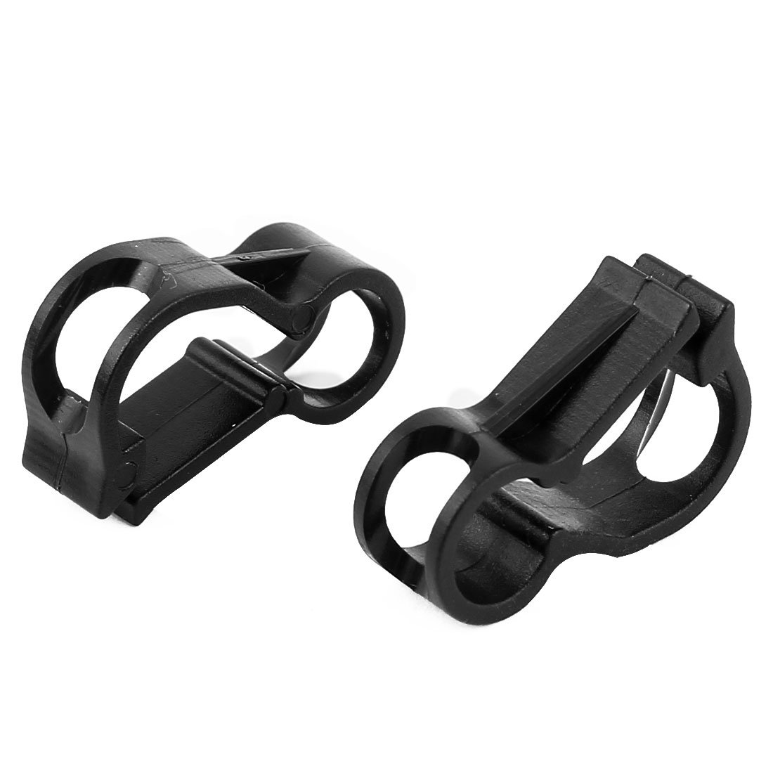 Aexit 2 Pcs Electrical equipment RC Nitro 5mm Dia Fuel Line Tubing Clamp Pinch Clip Black