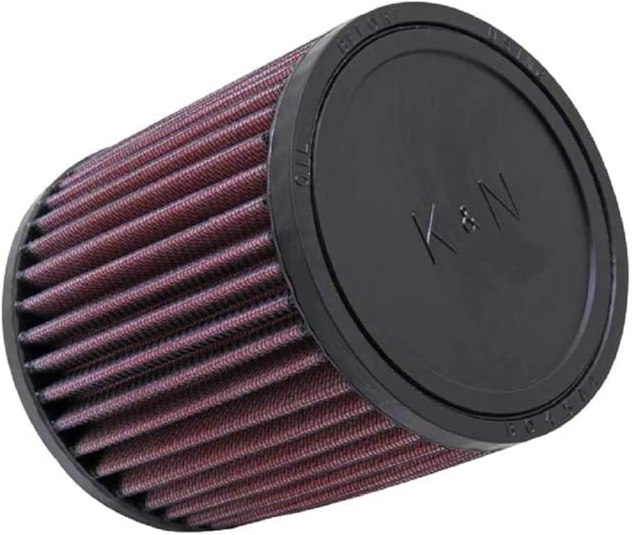 K&N High-Flow Original Lifetime Universal Clamp-On Air Filter: High Performance, Premium, Washable: Flange Diameter: 2.6875 In, Filter Height: 5 In, Flange Length: 0.625 In, Shape: Round, RU-0910