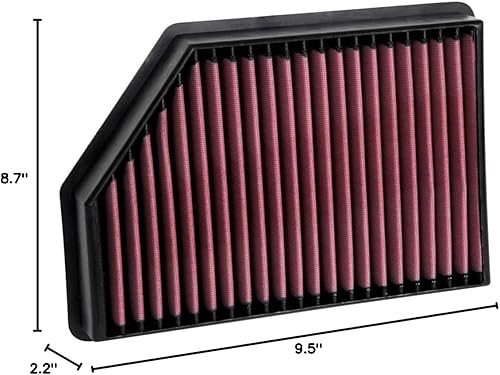 Miniatura 12 de K&N Filtro de aire de motor original de alto flujo de por vida: aumento de potencia: Premium, lavable: compatible con Chervolet/GMC 2020-2025: