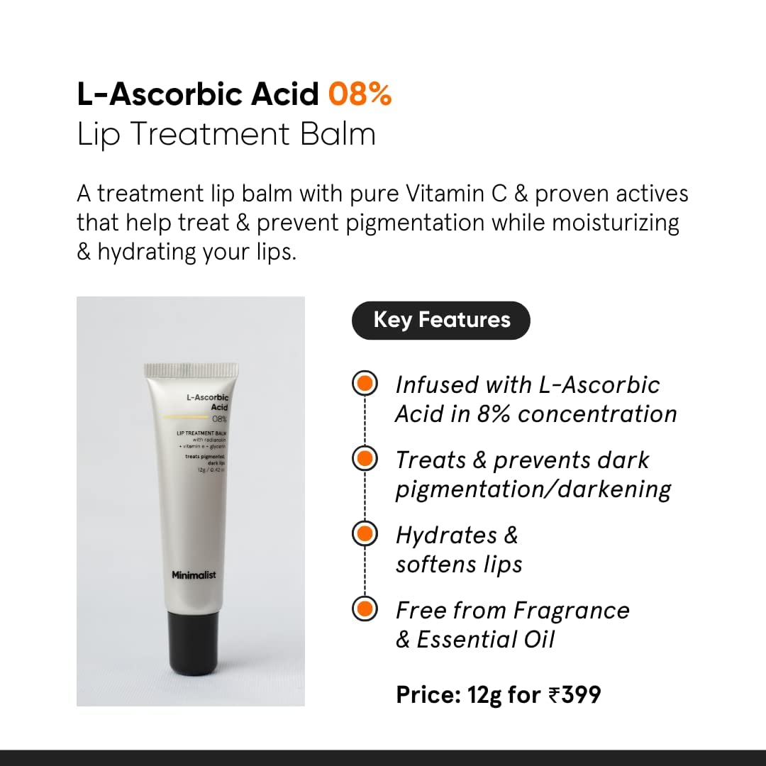 minimalist vitamin c lip treatment Amazon.com : Plotz Minimalist 8% L-Ascorbic Acid Lip Treatment Balm with  Vitamin E, Radianskin & Glycerine for Pigmented & Dark Lips