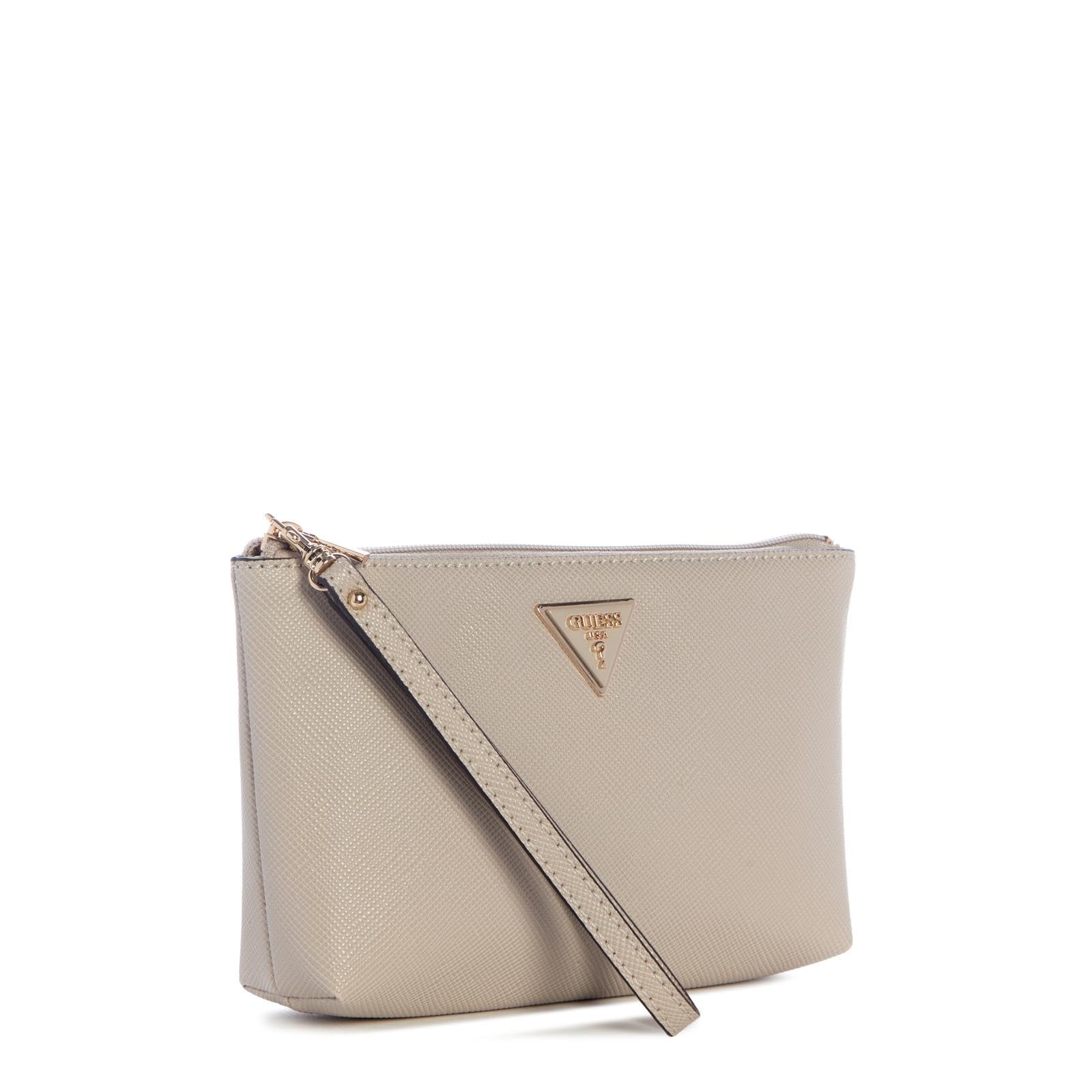 GUESS LAUREL II SLG WRISTLET POUCH WOMAN PORTFEL LIGHT KAWA ZG7459145-TAU