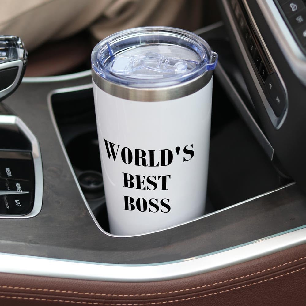 Miniatura 6 de Breezy Valley Regalos para mujeres y hombres, vasos de jefe, regalos de agradecimiento para jefe gerente, los mejores regalos del mundo para jefe