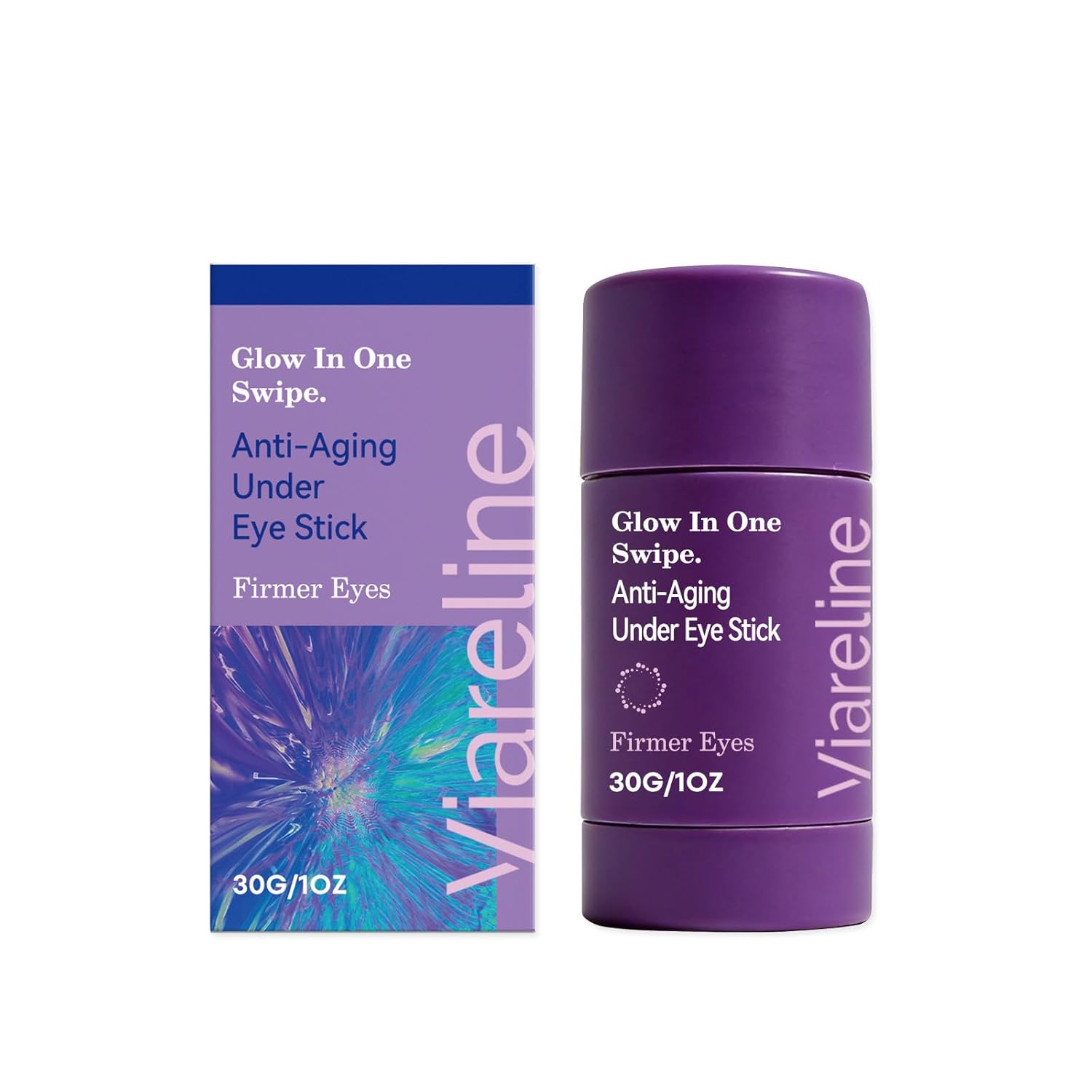 Anti-Aging Under Eye Stick, Hydrating Balm with Beeswax, Mineral Oil & Petrolatum, Firmer Eyes, 1 oz