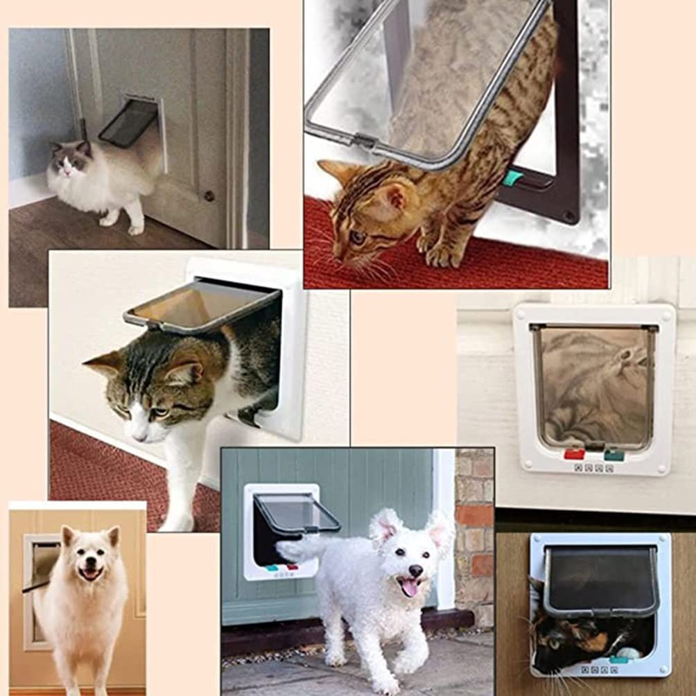 Chatière Porte Murale Interne Ou Externe À La Porte Et Porte De Chat Porte-Coupe-Vent-Coupe-Coupe-Coupe-Vent Et d'animaux De Pluie, Facile À Installer (Size : 25X27.7X5.5cm)