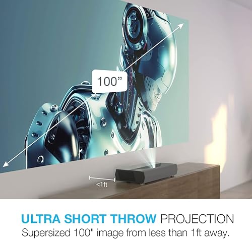 Miniatura 13 de Optoma CinemaX P2 Proyector láser 4K UHD blanco inteligente para cine en casa Imagen superior de 3000 lúmenes con láser y rueda de color de 6