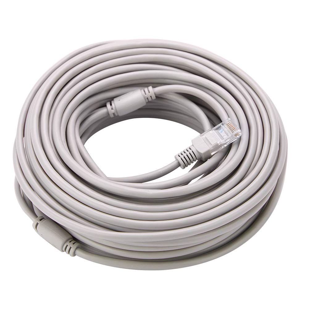 KIMISS RJ45 Cat 5 Réseau Ethernet Câble de raccordement + Câble Ethernet CCTV DC 5M / 10M / 15M / 20 mètres pour les caméras IP Système NVR 10Mbps / 100Mbps(20M)