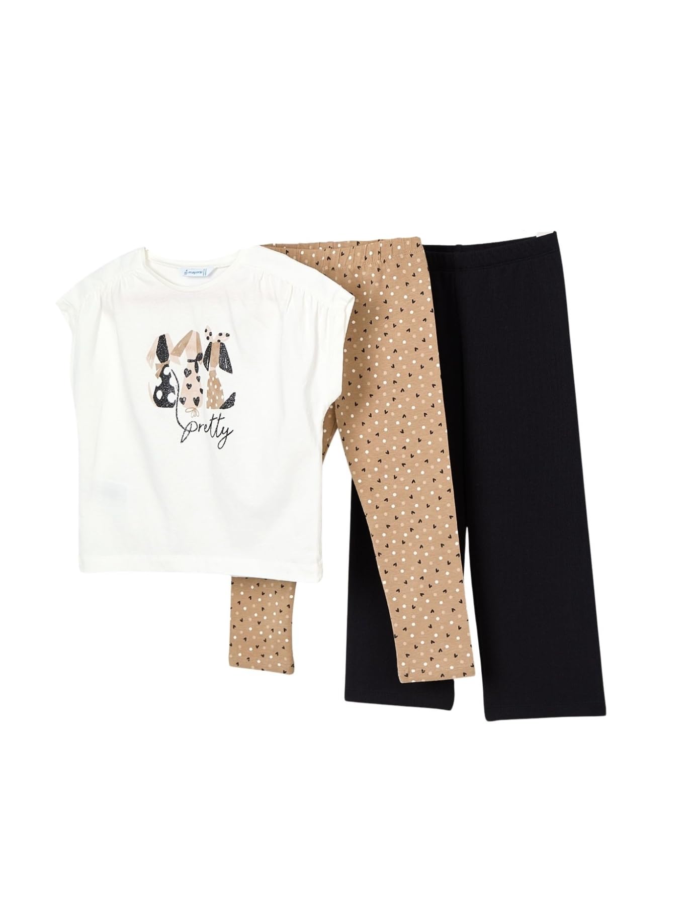 Mayoral Compl. 2 Legging Caviglia per Bambine e Ragazze Nero