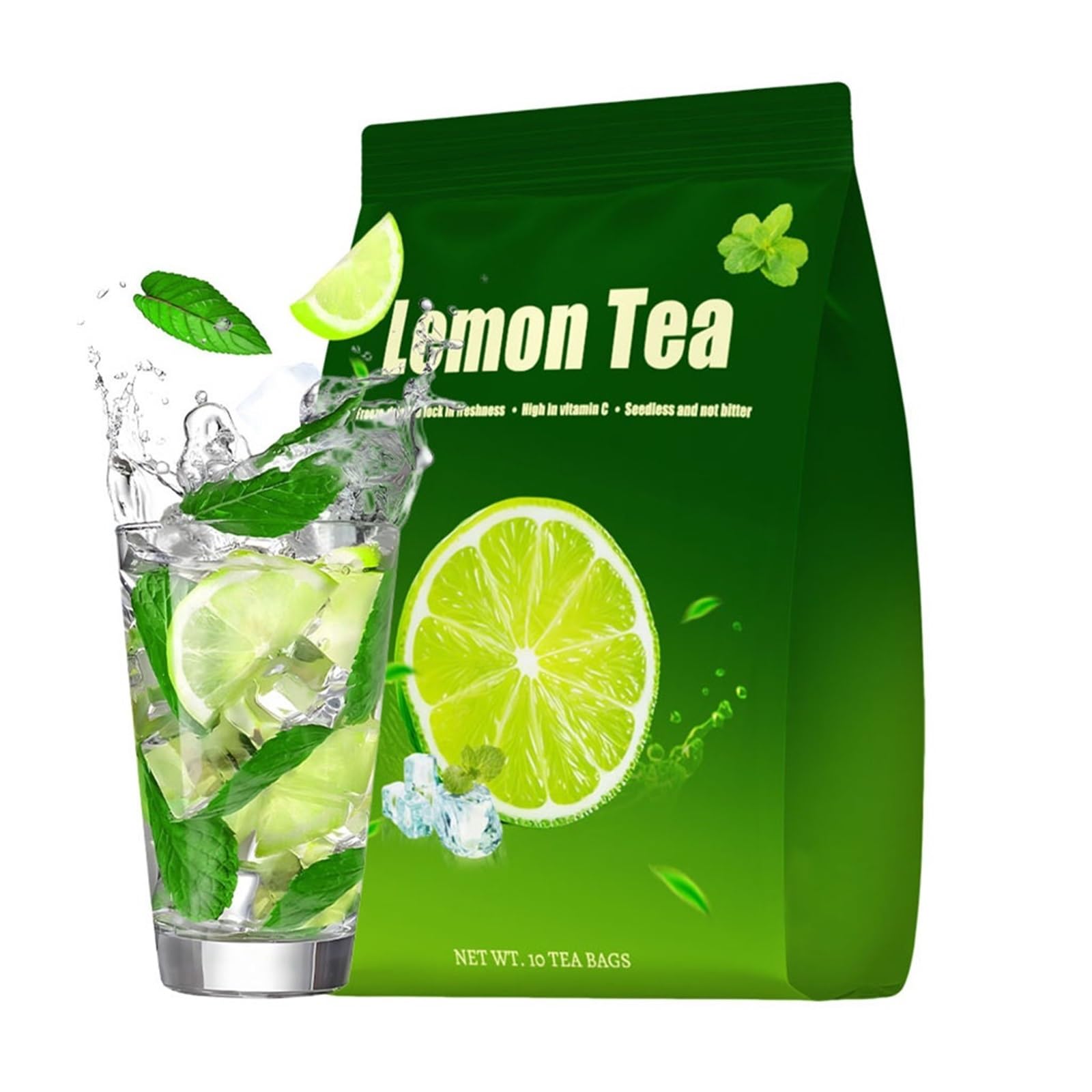 Herbata Ziołowa Detox Lemon Mint – Lekki Smak, Naturalne Orzeźwienie Dla Codziennego Dobrego Samopoczucia(3PCS)