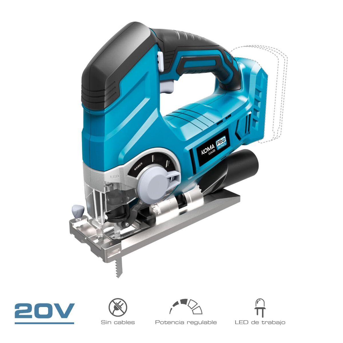 EDM 08754 Caladora 20V sin Bateria y Cargador, Koma Tools Pro Series Battery