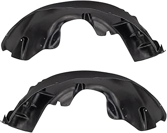 TRQ Inner Fender Liner Set Compatible with 2007-2009 Chrysler Aspen Dodge Durango CH1248135 CH1249135